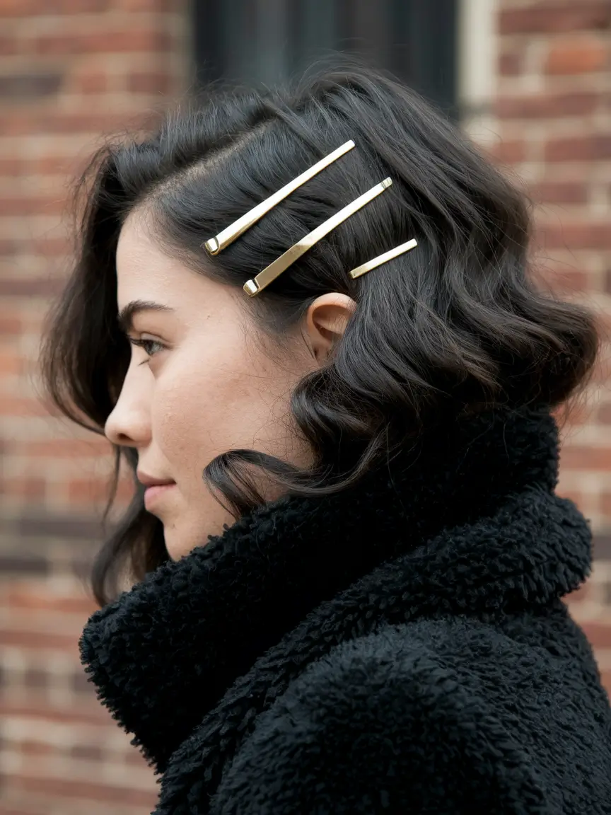easy fall hairstyles 2025 Side Clip Stacking for Sleek Structure
