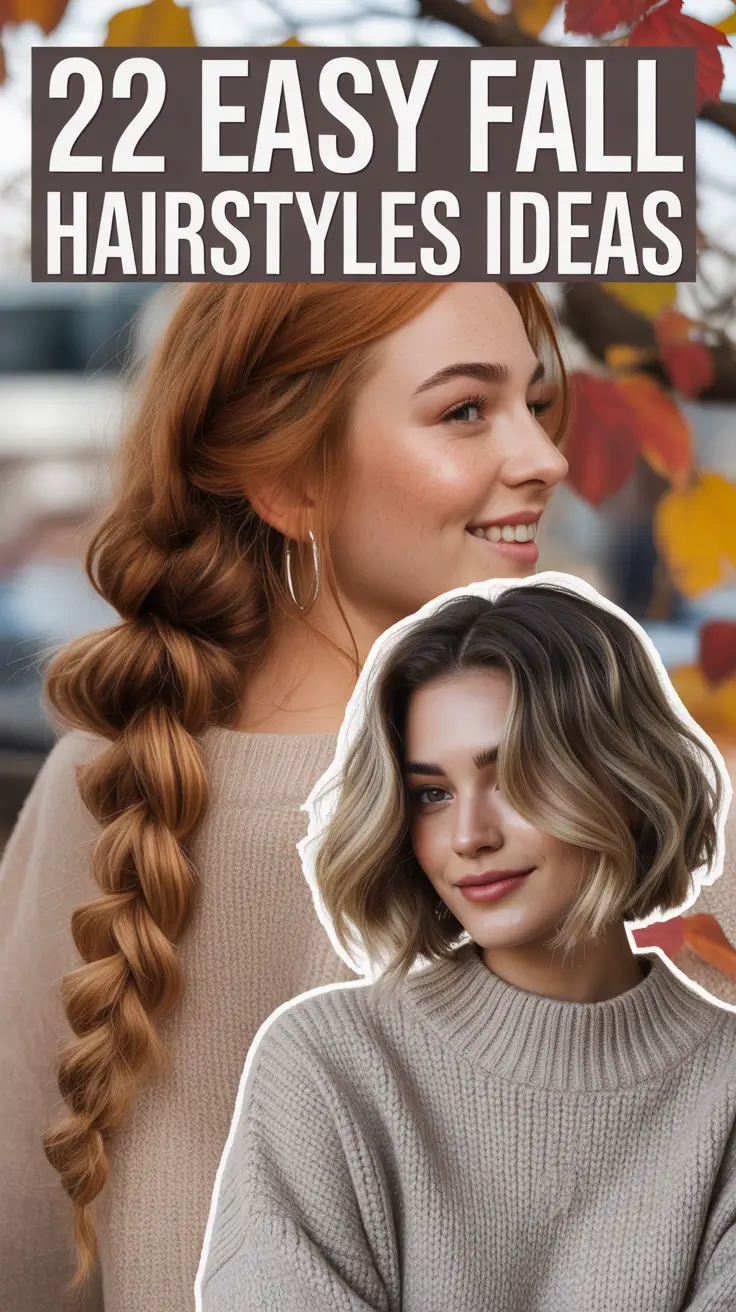 Easy Fall Hairstyles Ideas 2025 That Are Cute, Quick, and Totally Wearable