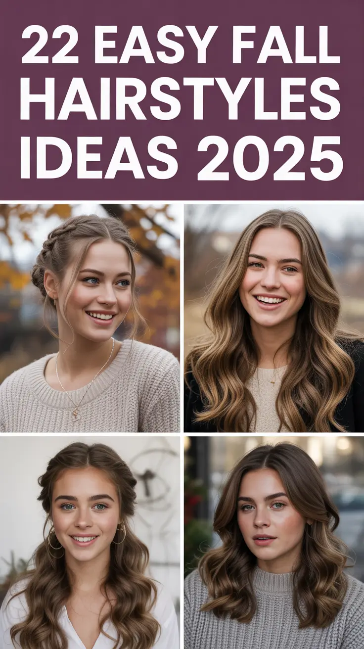 Easy Fall Hairstyles Ideas 2025 That Are Cute, Quick, and Totally Wearable