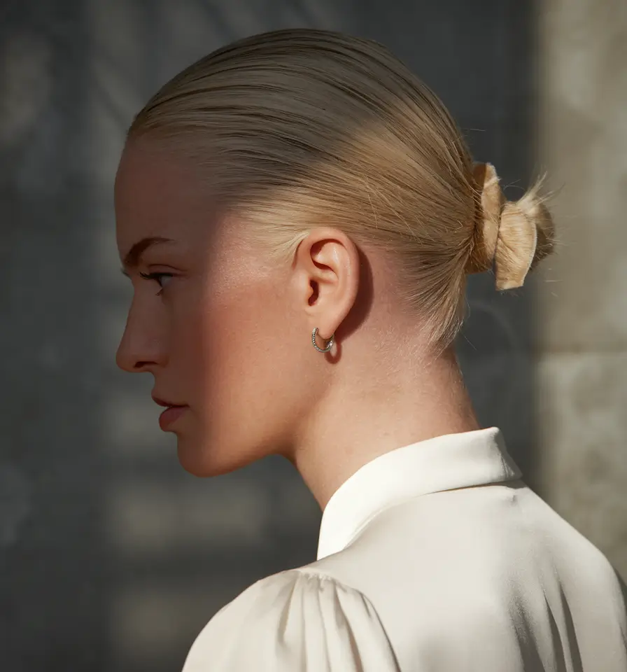 fall hairstyle short hair Sleek Low Knot With Minimalist Charm
