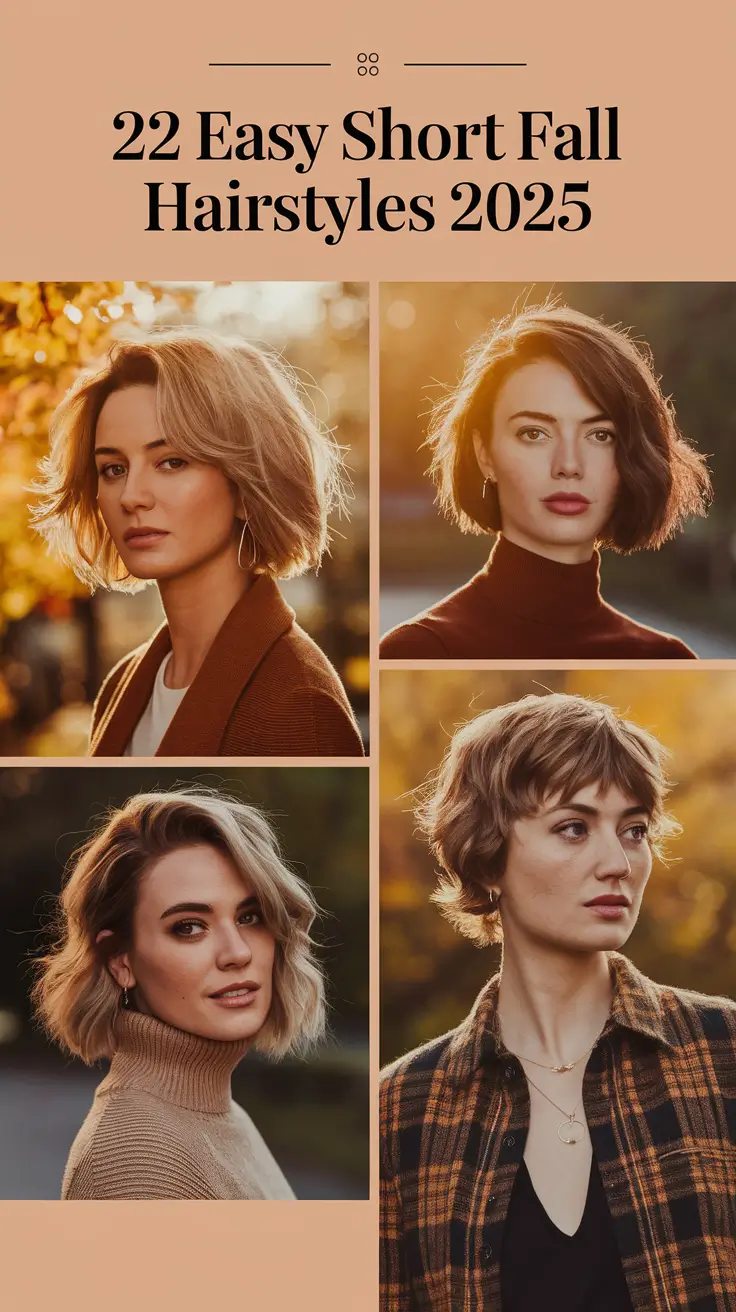 Easy Short Fall Hairstyles 2025 That Are Cute, Low-Maintenance, and Totally In Style