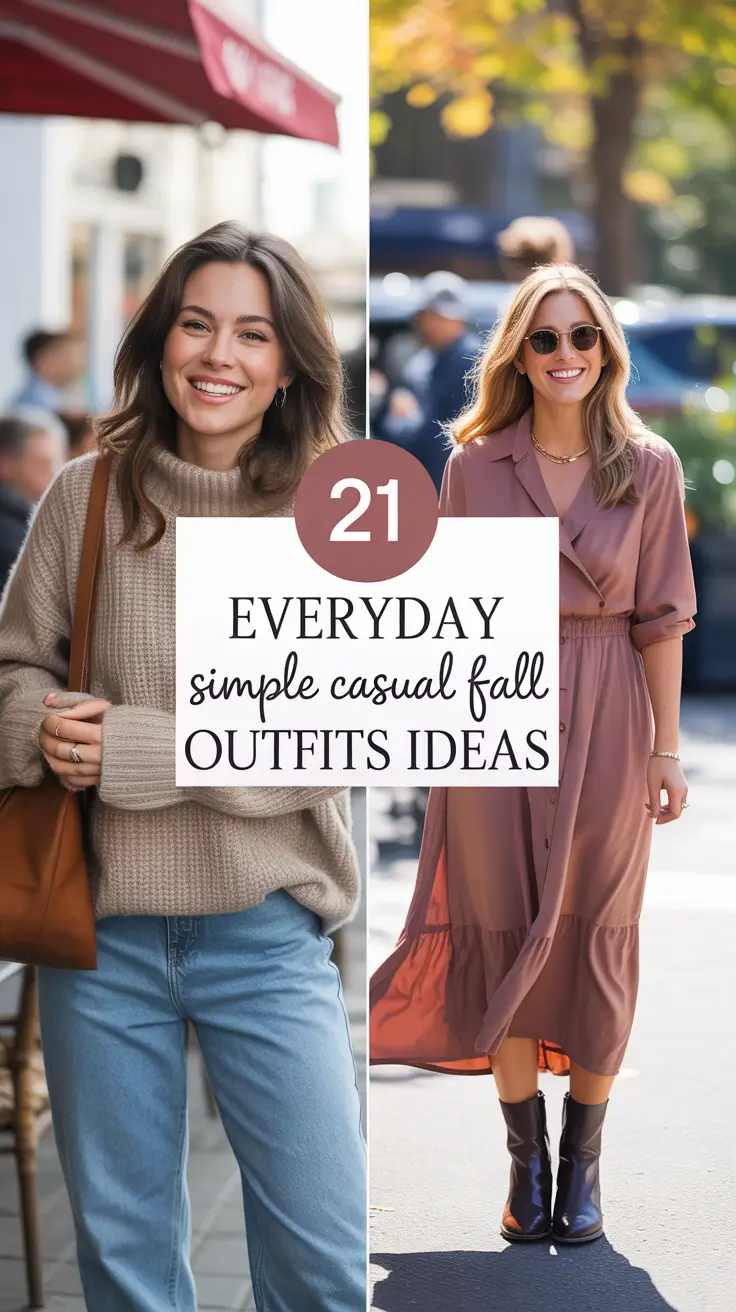 Everyday Simple Casual Fall Outfits Ideas 2025 That Are Actually Wearable and Cute