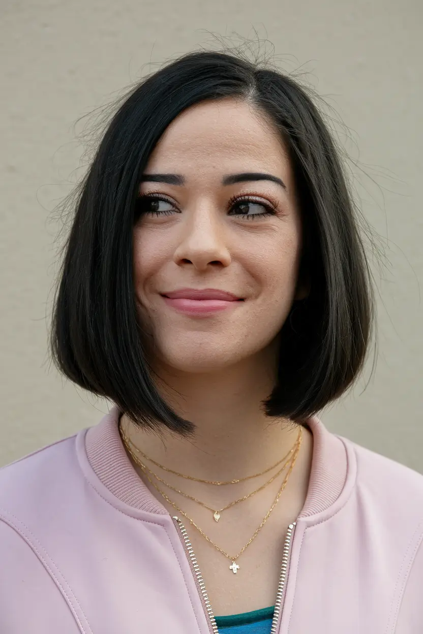 fall bob haircut Minimalist Bob with Natural Texture