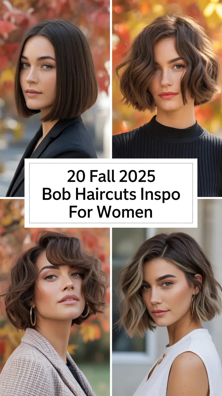 Fall 2025 Bob Haircuts Inspo for Women: Cute, Stacked & Short Ideas to Try Now