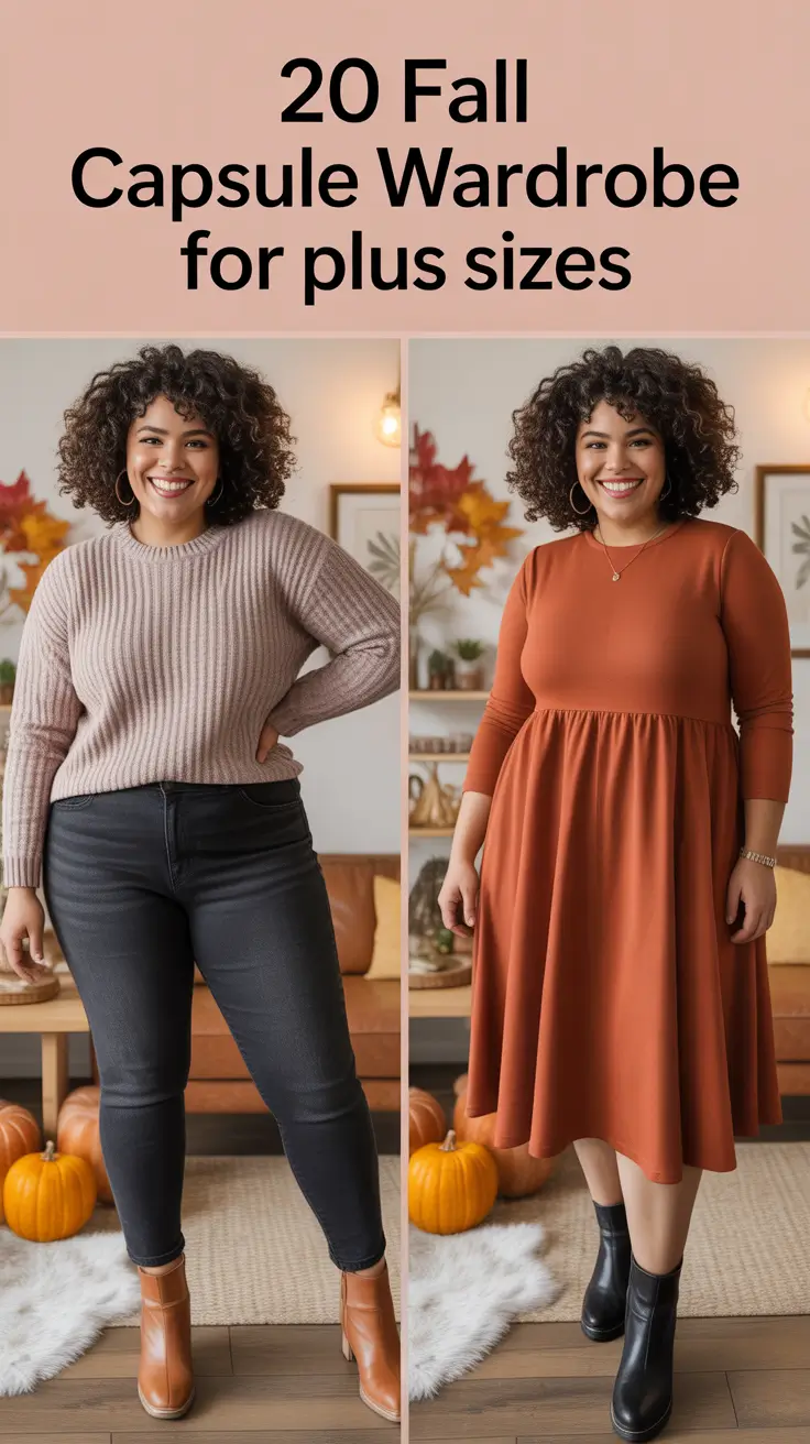 Fall 2025 Capsule Wardrobe for Plus Sizes: Effortless Looks for Work, Travel & Cold Weather
