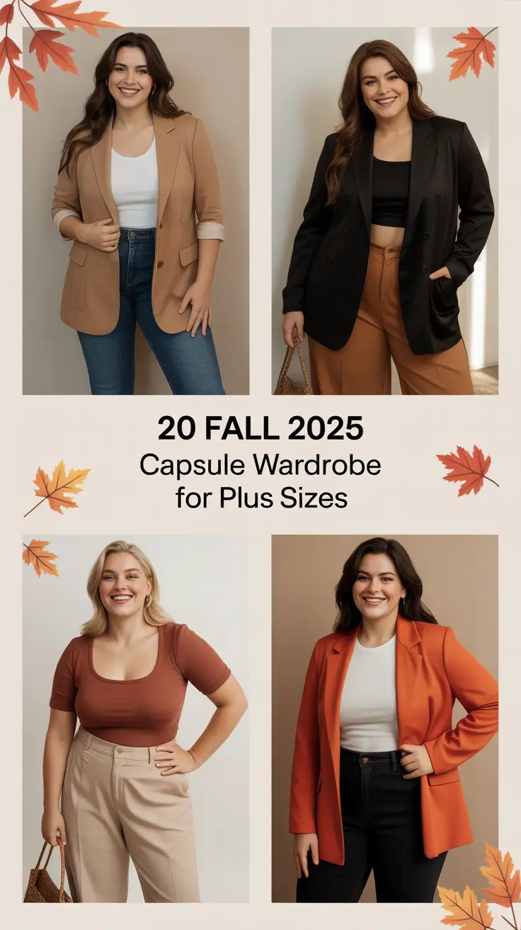 Fall 2025 Capsule Wardrobe for Plus Sizes: Effortless Looks for Work, Travel & Cold Weather