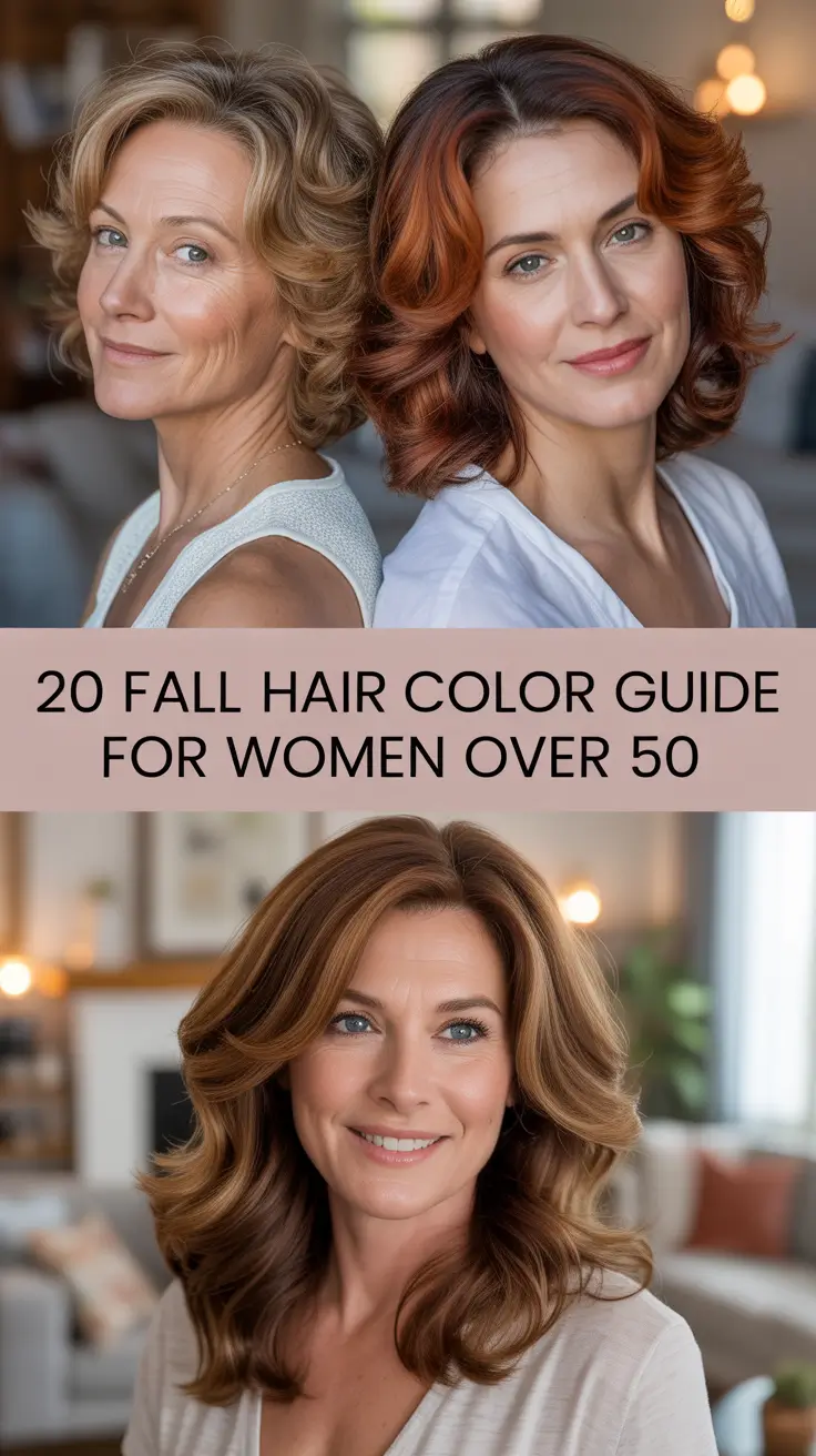 Fall 2025 Hair Color Guide for Women Over 50: Inspiring Ideas for Blonde, Brunette & Red Looks