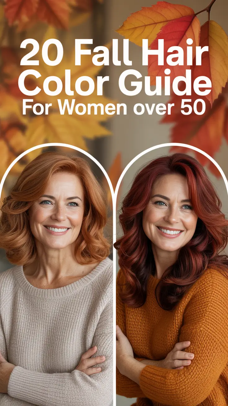 Fall 2025 Hair Color Guide for Women Over 50: Inspiring Ideas for Blonde, Brunette & Red Looks