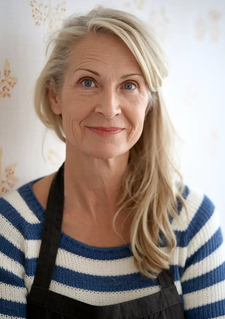 fall hair color women over 40 Subtle Sandy Blonde with Lived-In Layers