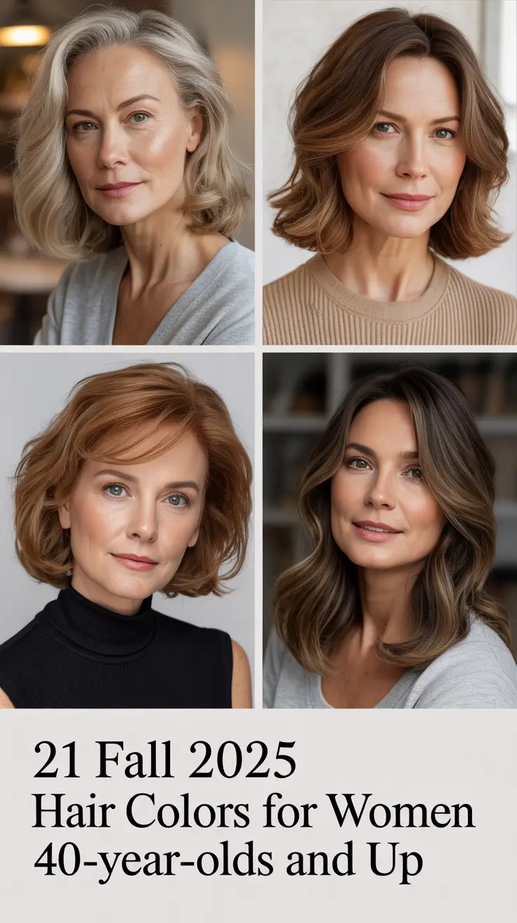 Fall 2025 Hair Colors for Women 40-Year-Olds and Up That Feel Fresh, Classy, and Confident