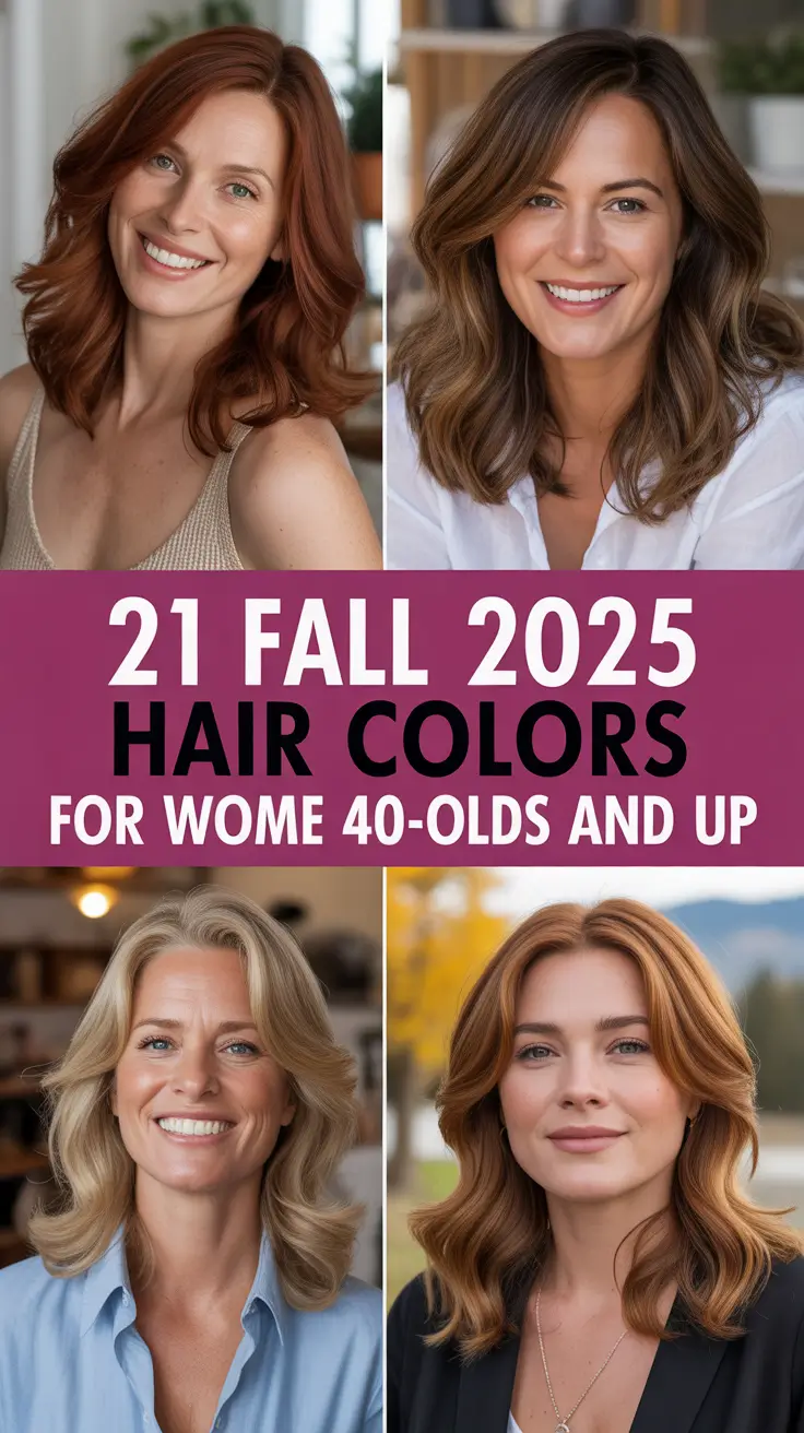 Fall 2025 Hair Colors for Women 40-Year-Olds and Up That Feel Fresh, Classy, and Confident