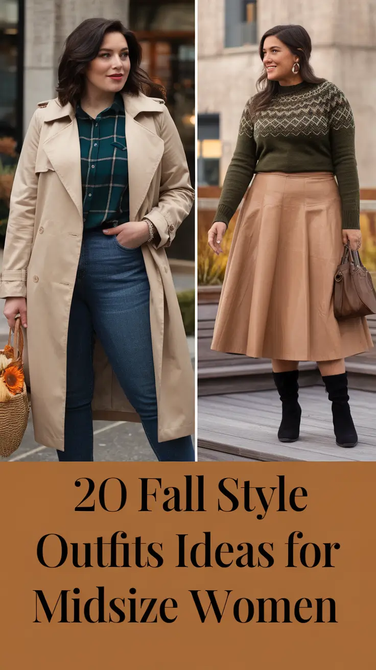 Fall 2025 Style Outfits Ideas for Midsize Women That Are Comfy, Stylish, and Effortlessly Cool