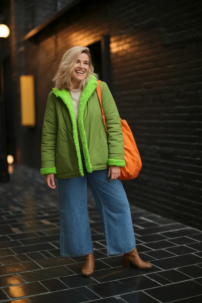 fall winter 2025 fashion trends women casual+Playful Color That Still Feels Grown