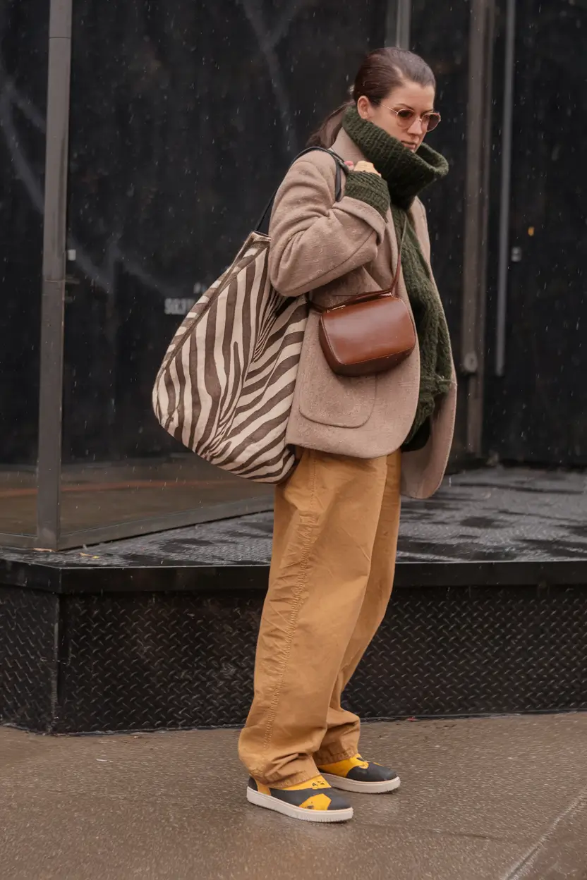 fall fashion trends women work 2025+Layered Neutrals with Attitude