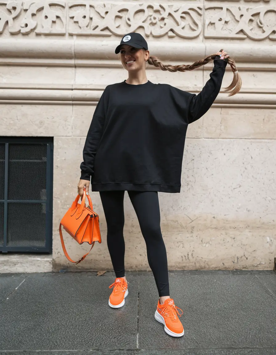 fall fashion trends women casual 2025+Sporty Chic With a Punch of Citrus