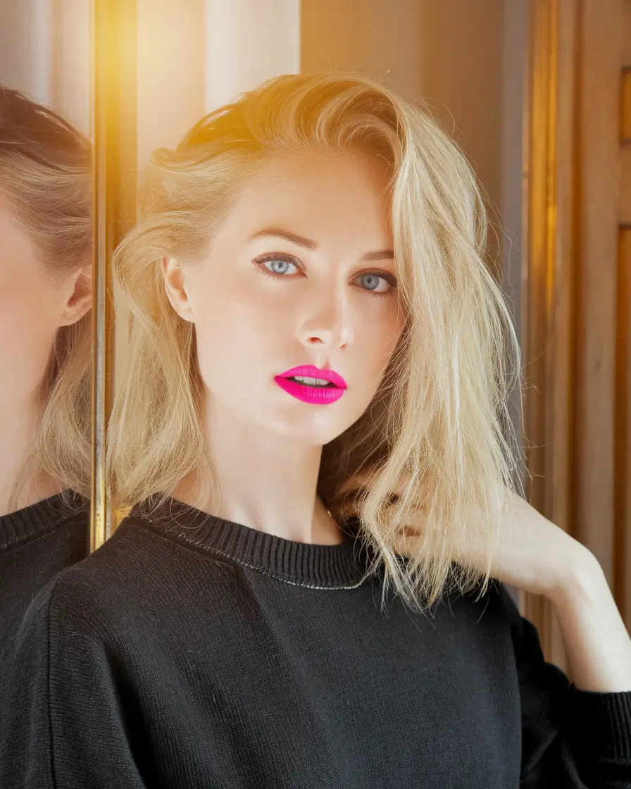 fall hair color for blondes ideas 2025 Textured Volume with Rooted Bright Blonde