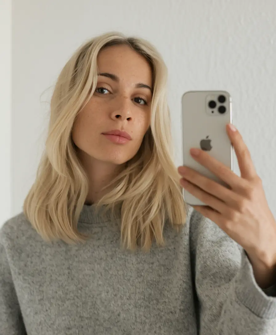 fall hair color for blondes ideas 2025 Effortless Fall Waves with Rooty Warmth