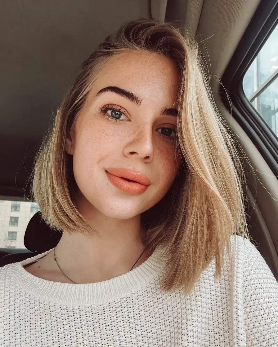 fall hair color for blondes ideas 2025 Classic Textured Lob for Everyday Cool