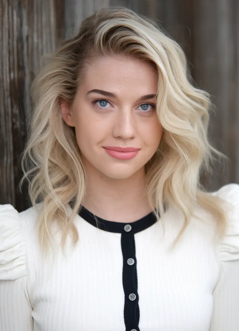 fall hair color for blondes ideas 2025 Hollywood Waves Meet Effortless Blonde