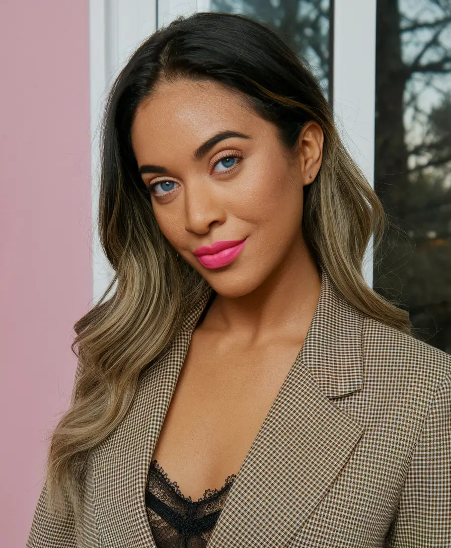 fall hair color for brown skin 2025 ash ombre cool
