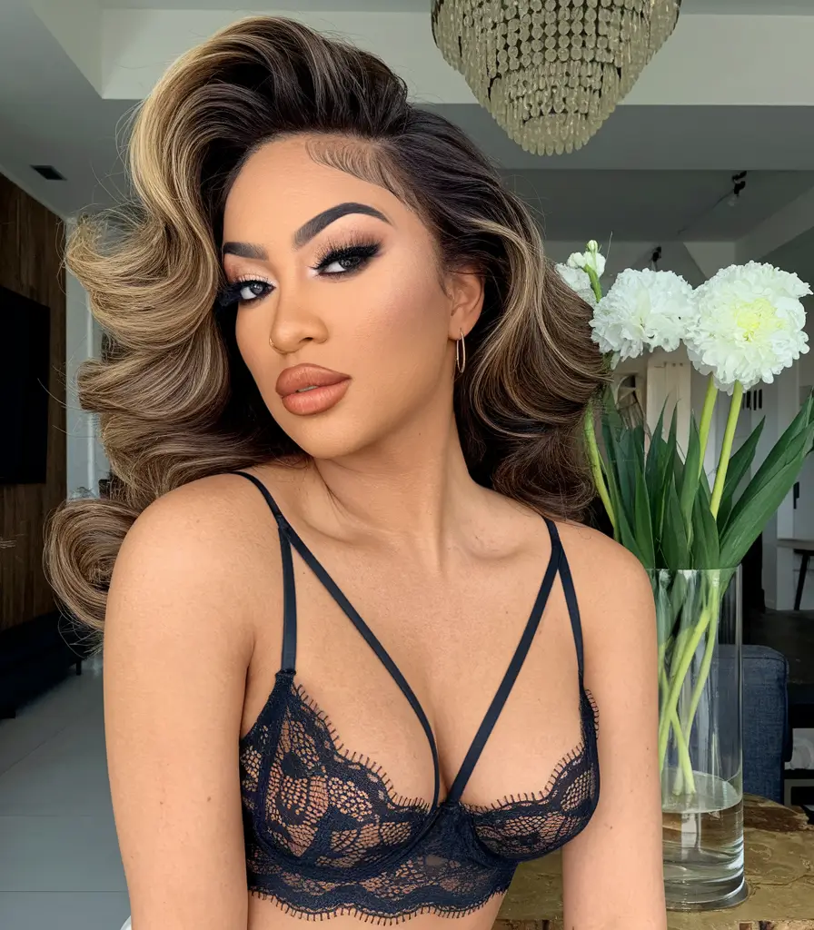 fall hair color for brown skin 2025 contrast blonde waves