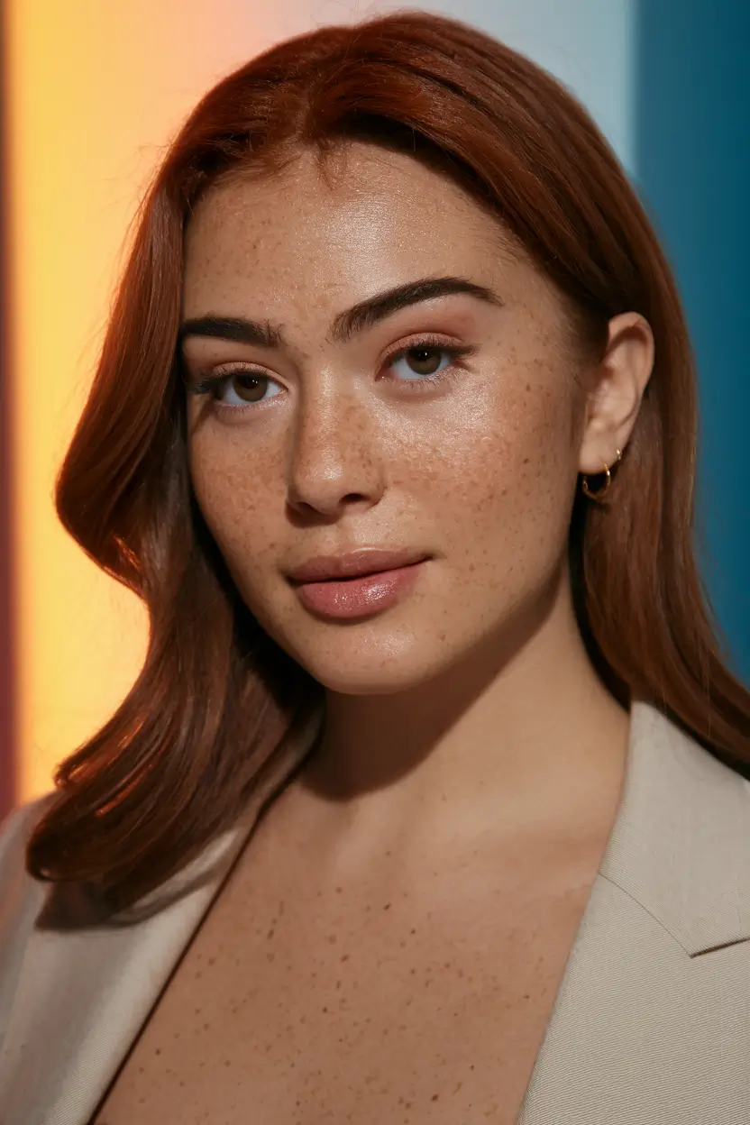 fall hair color for brown skin 2025 warm auburn soft
