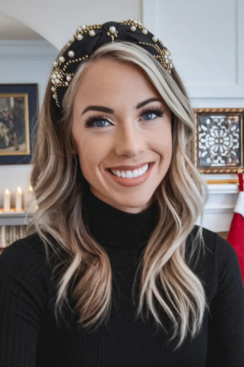 Fall hairstyles for women over 40 Glamorous Headband Waves