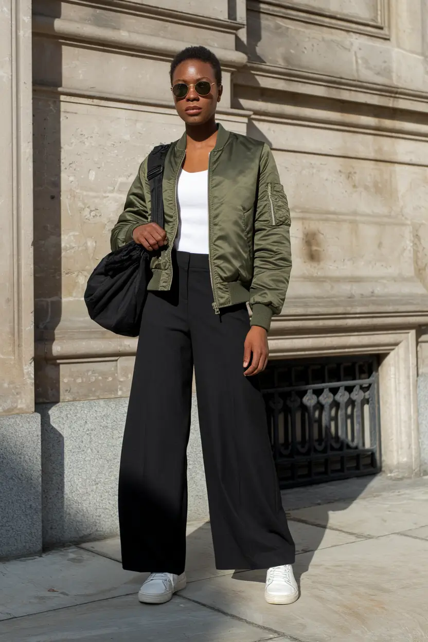 fall outfits for black women 2025 City Cool with Military Edge