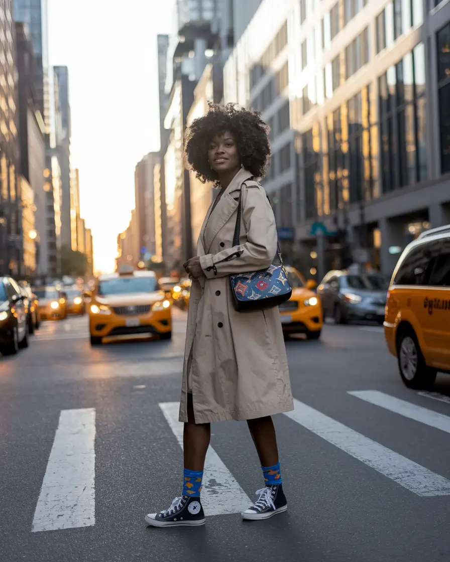 fall outfits for black women 2025 Trench Coat Playfulness in the City