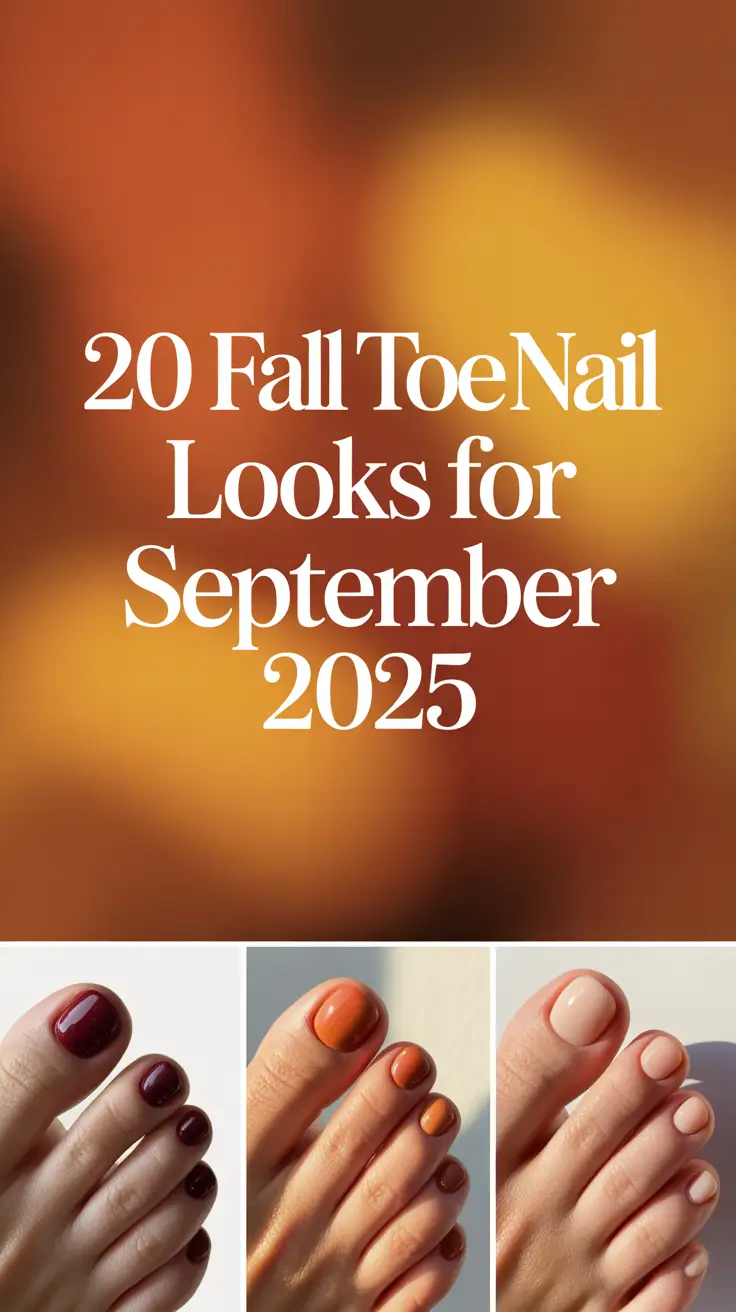 Fall Toe Nail Looks for September 2025: Cute Designs and Color Ideas You'll Love