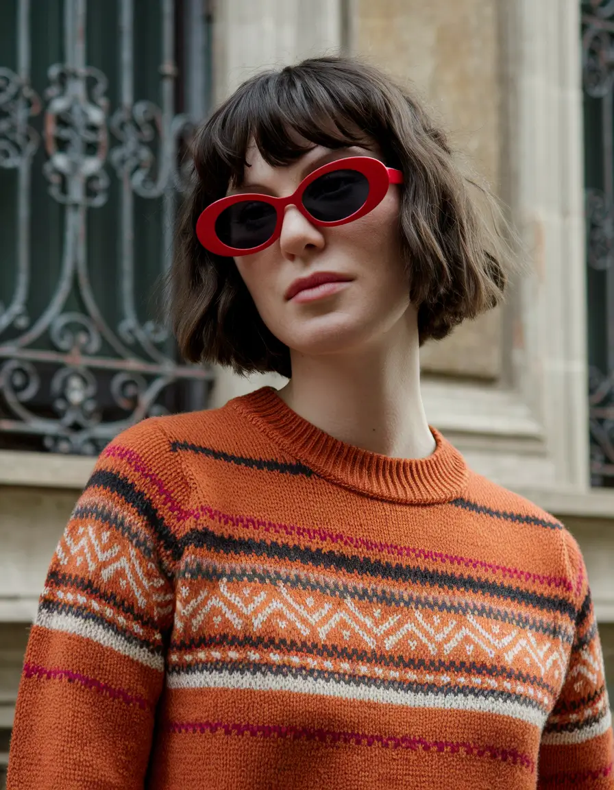fall hair color for brunettes+Choppy Brunette Bob with Parisian Texture