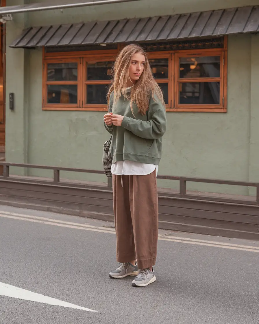 layering fall outfits 2025 Relaxed Fit with Earthy Warmth