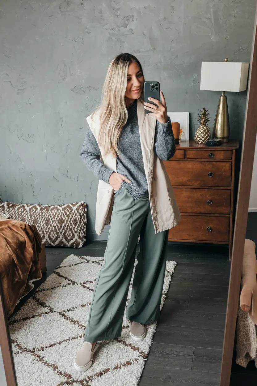 layering fall outfits 2025 Soft Neutrals, Strong Vibes: Off-Duty & Effortless