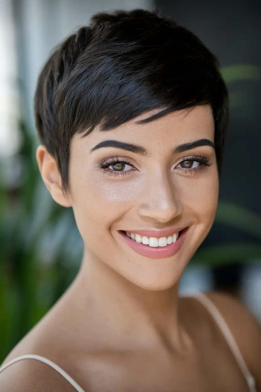 fall pixie haircut Classic Espresso Pixie for Radiant Simplicity