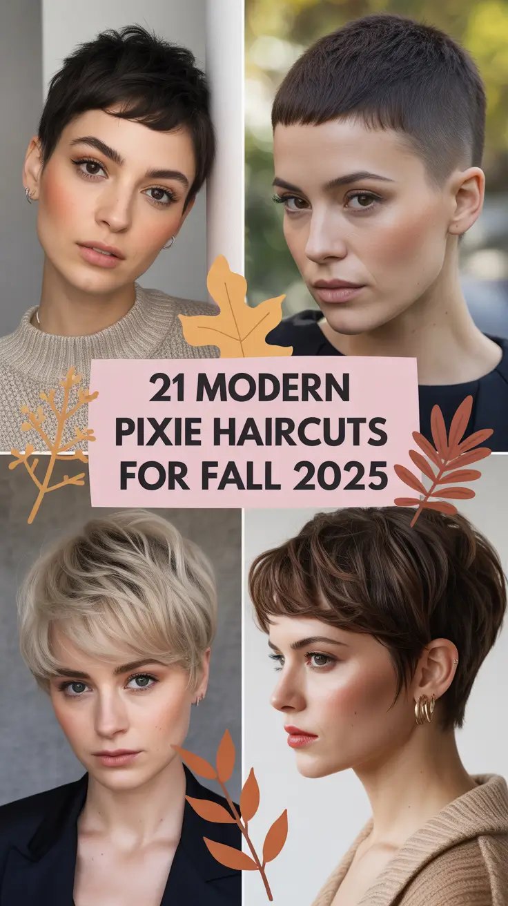 Modern Pixie Haircuts for Fall 2025: Bold Cuts, Fall Colors & Style Inspiration