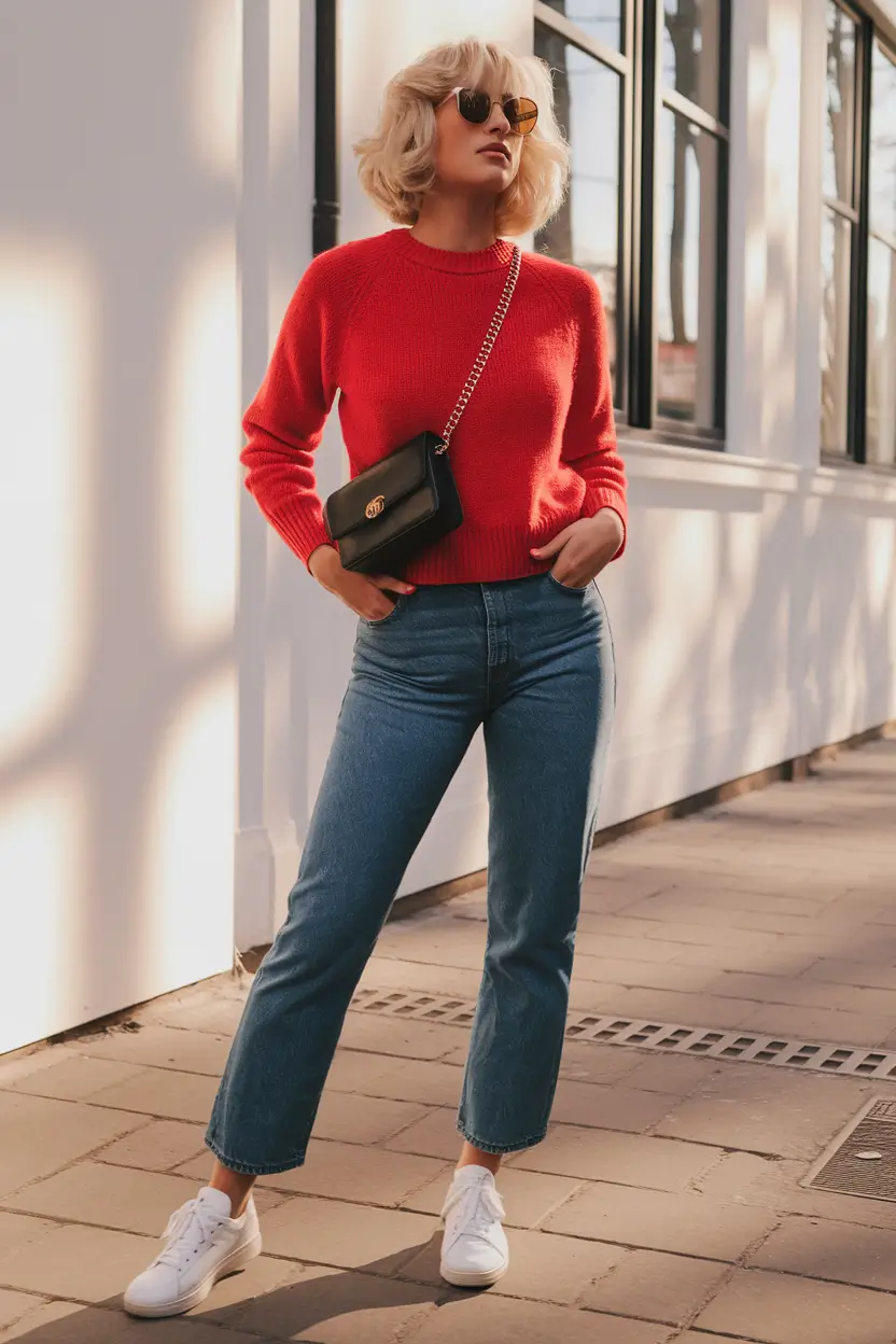 outfits Retro Red and Casual Cool