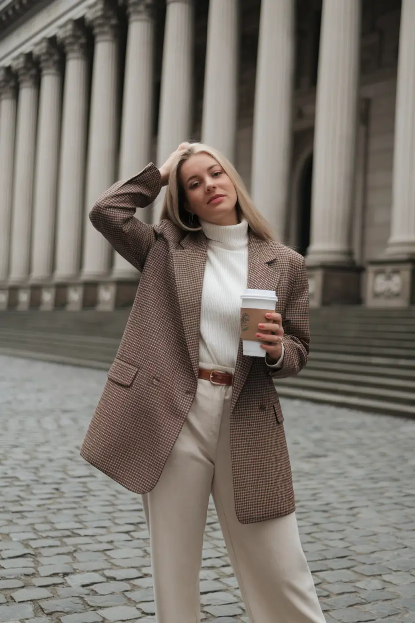 autumn clothes fall outfits fashion ideas Elevated Neutrals and Coffee Run Realness