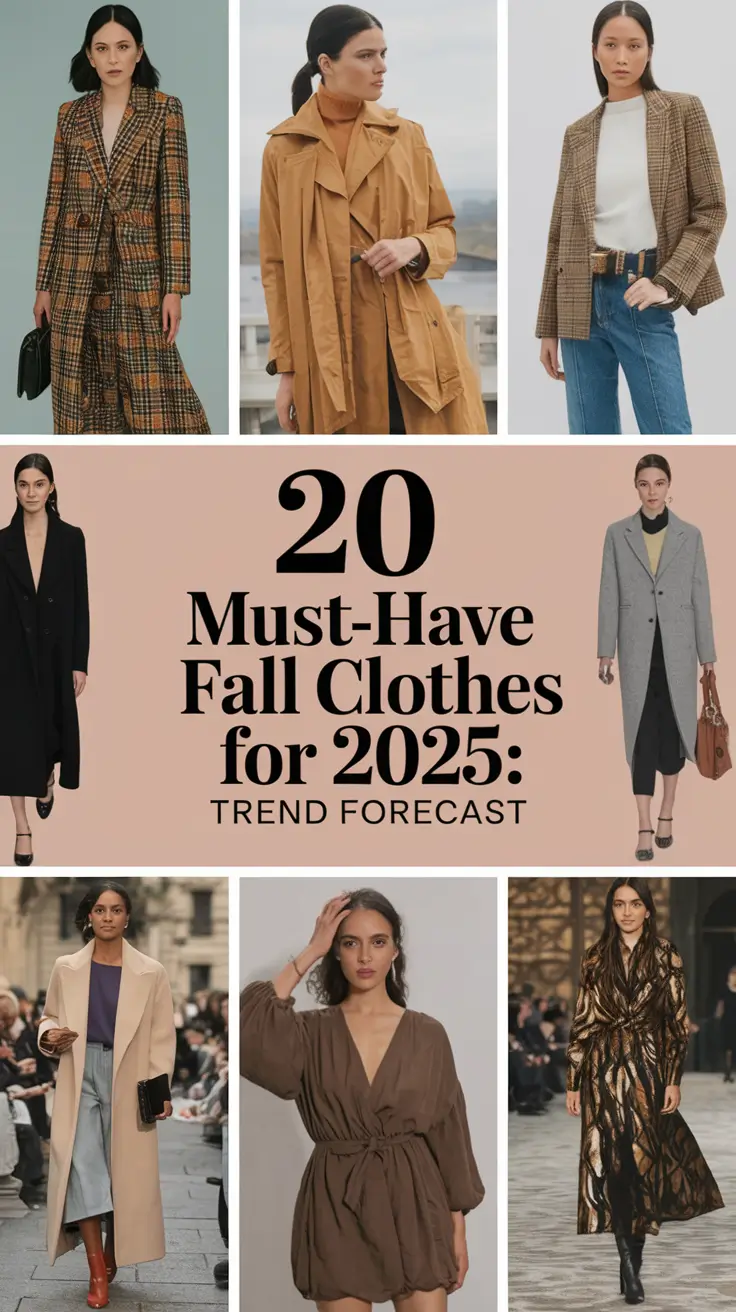 Must-Have Fall Clothes for 2025: Trend Forecast with Timeless Outfits and Rich Color Palettes