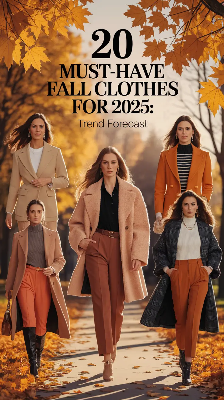 Must-Have Fall Clothes for 2025: Trend Forecast with Timeless Outfits and Rich Color Palettes