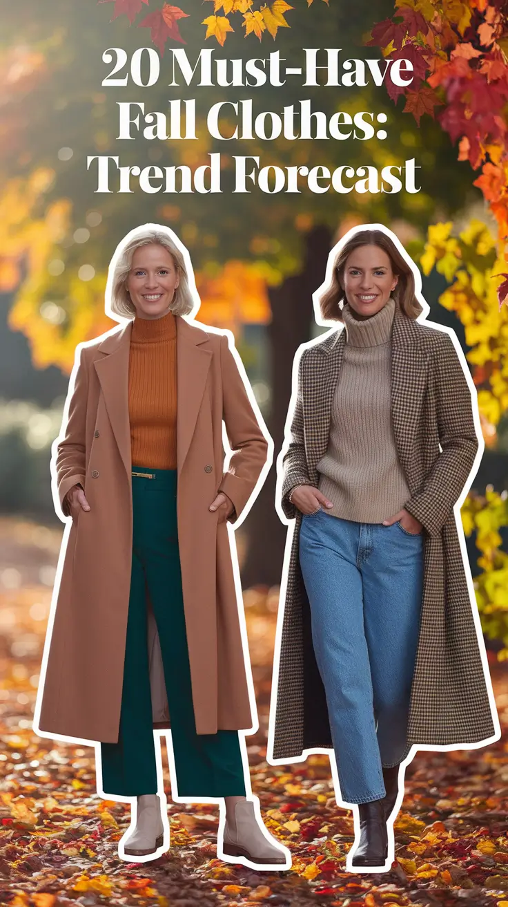 Must-Have Fall Clothes for 2025: Trend Forecast with Timeless Outfits and Rich Color Palettes
