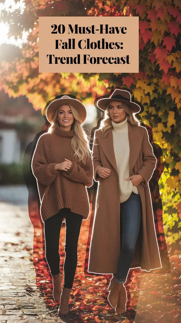 Must-Have Fall Clothes for 2025: Trend Forecast with Timeless Outfits and Rich Color Palettes
