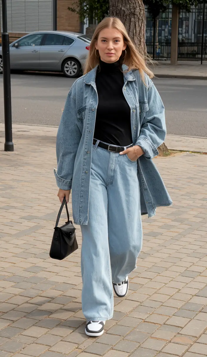 new fall styles for women Denim on Denim Done Right