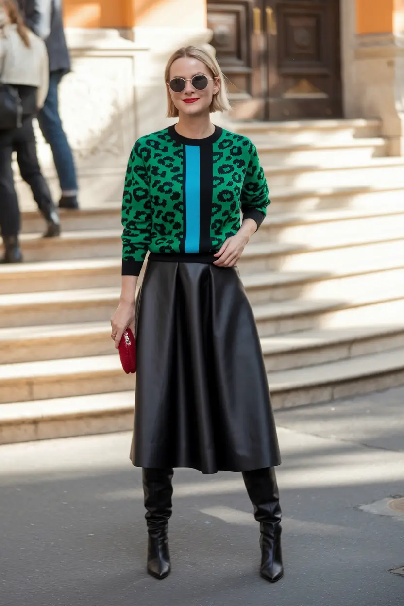 new fall styles for women Leather, Leopard, and Lipstick