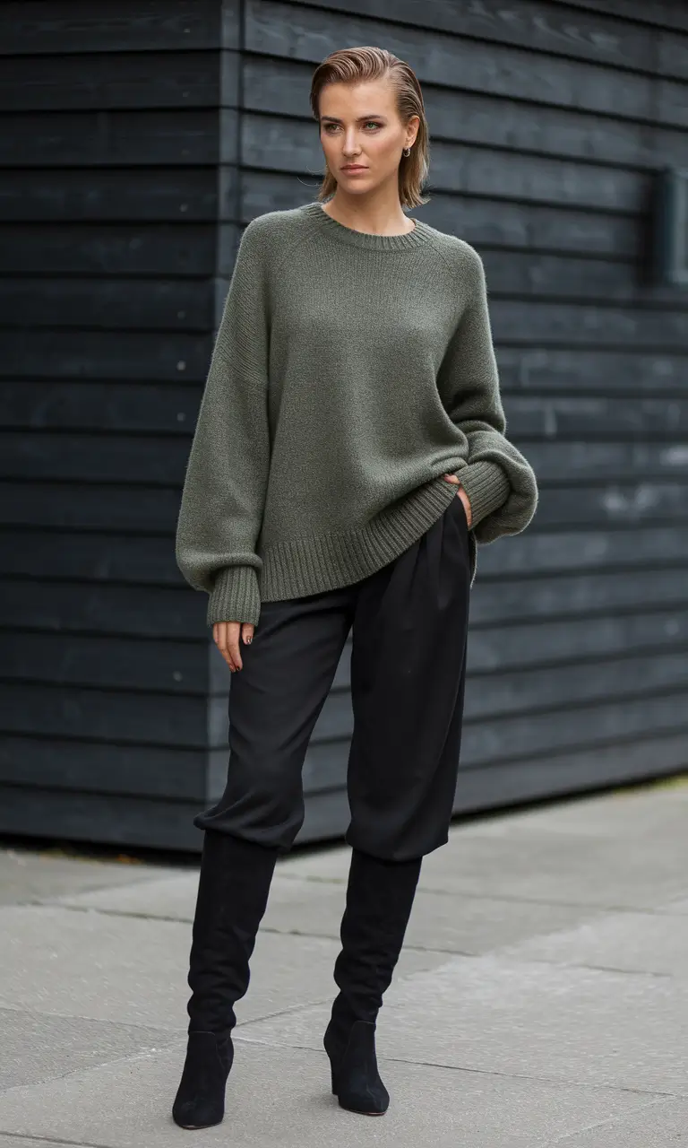 new fall styles for women Sleek and Sharp in Monochrome Layers