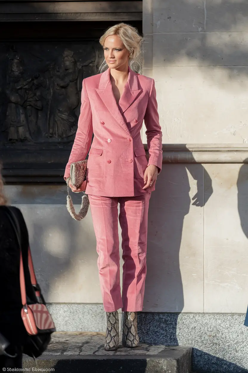 trendy fall outfits 2025 Velvet Suits and Wild Prints