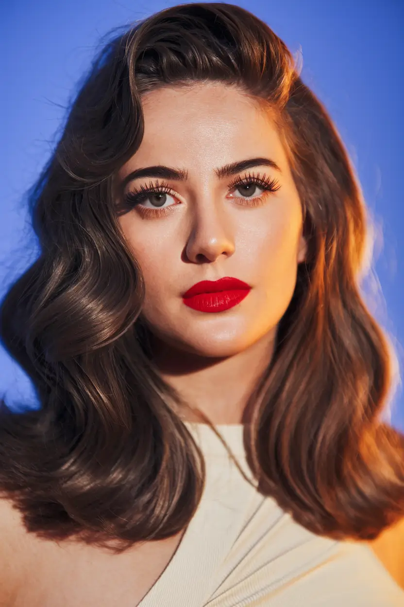 fall haircuts 2025 oval face Retro Waves That Frame Just Right
