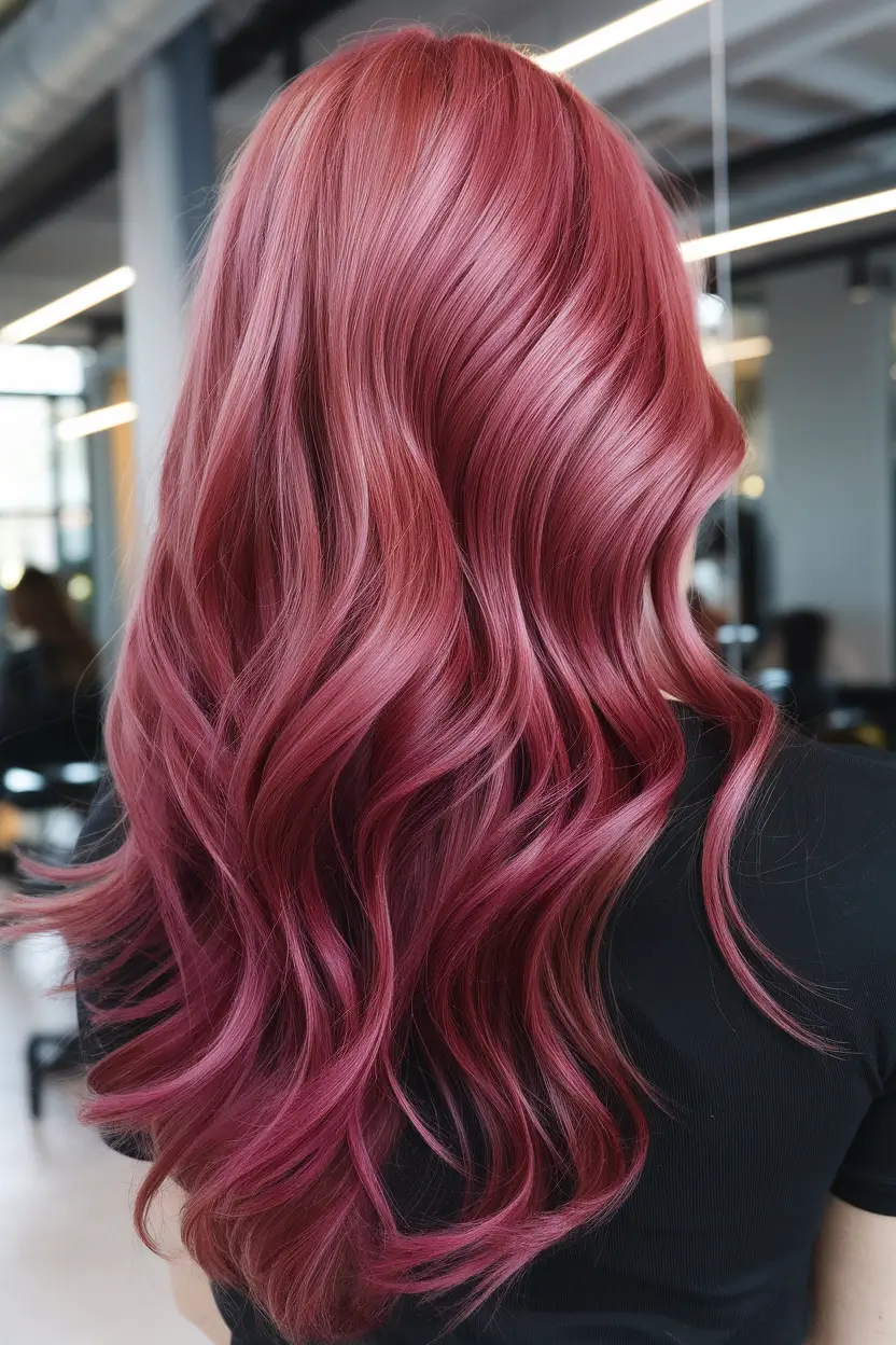 fall red hair color Rosy Velvet Curls for the Romantics