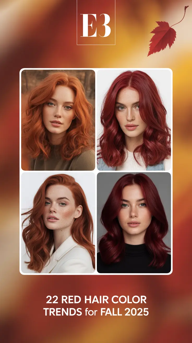 Red Hair Color Trends for Fall 2025: Warm Shades, Bold Cuts & Balayage Inspiration