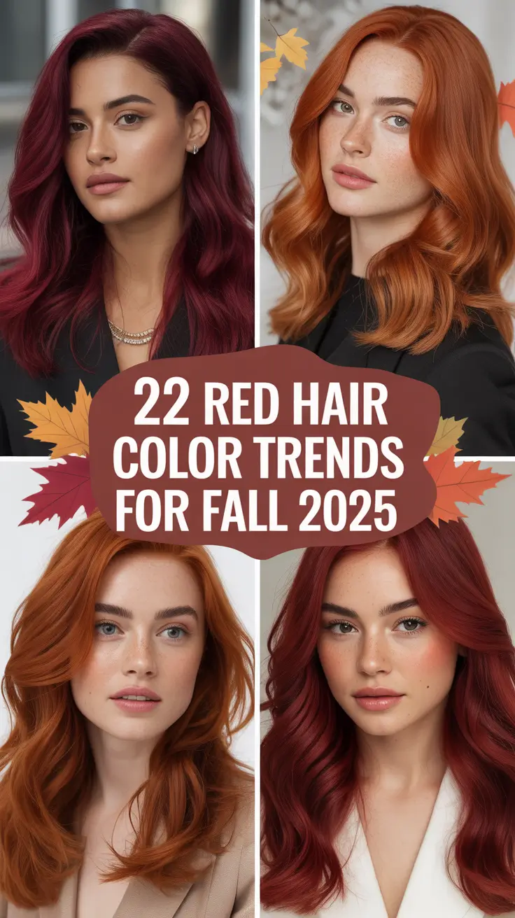 Red Hair Color Trends for Fall 2025: Warm Shades, Bold Cuts & Balayage Inspiration