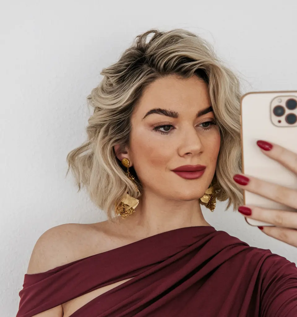 short haircut for fall 2025 Full Volume Textured Bob with Fall Warmth
